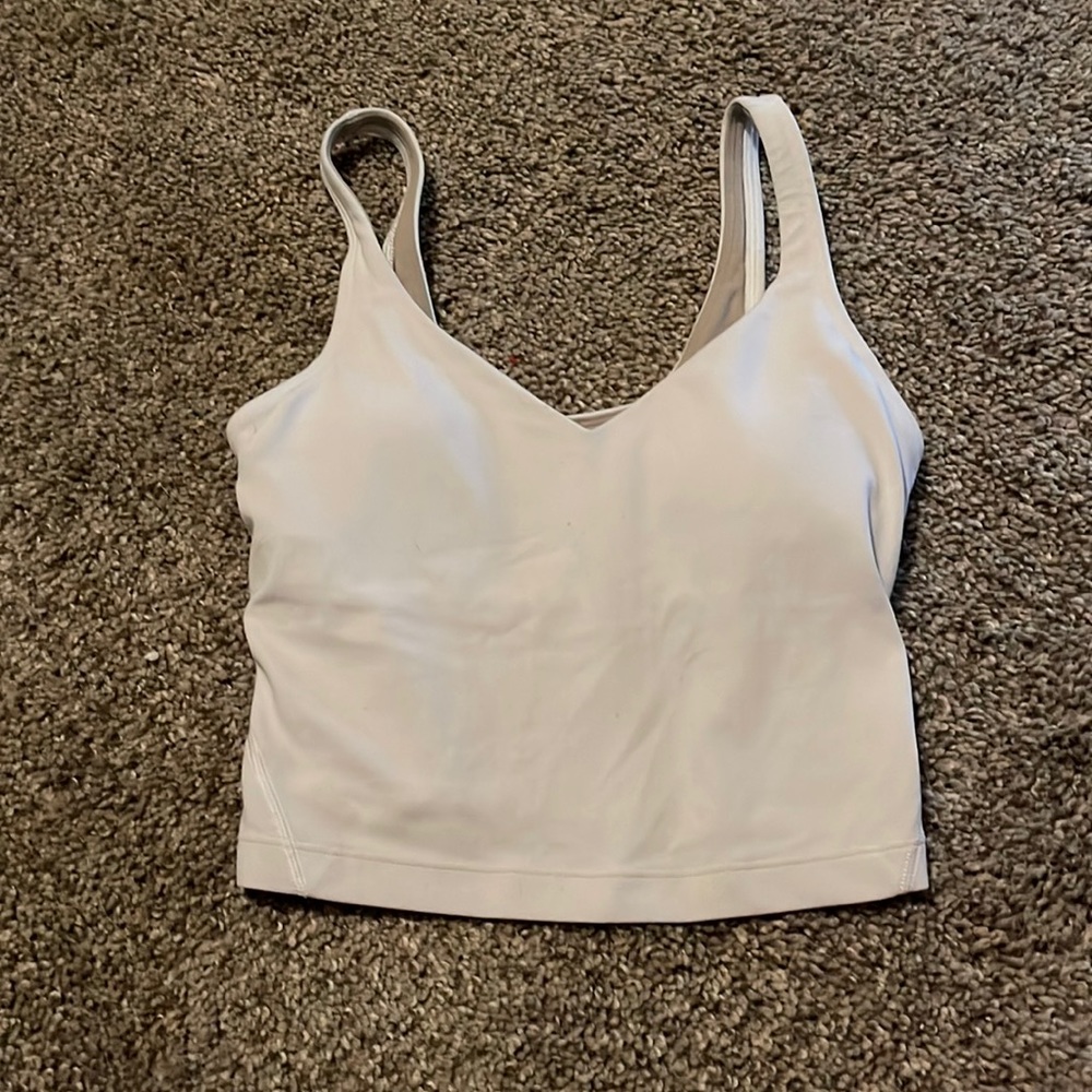 lululemon white align tank size 0
